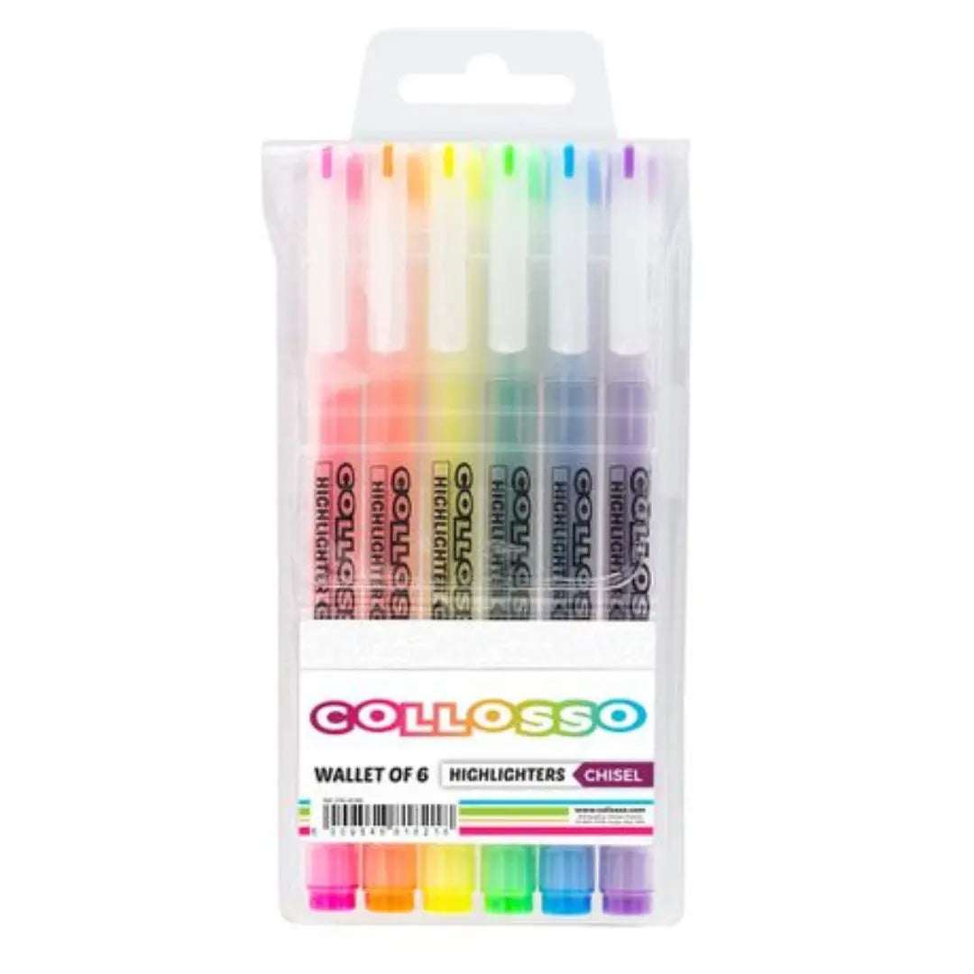 Collosso Highlighters Wallet of 6 Honey Bee