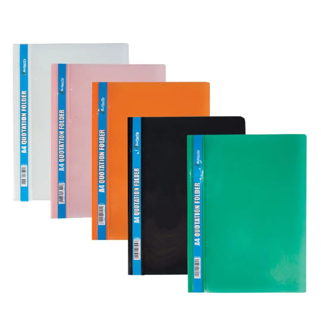 A4 Quotation Folders Assorted Colours Honey Bee