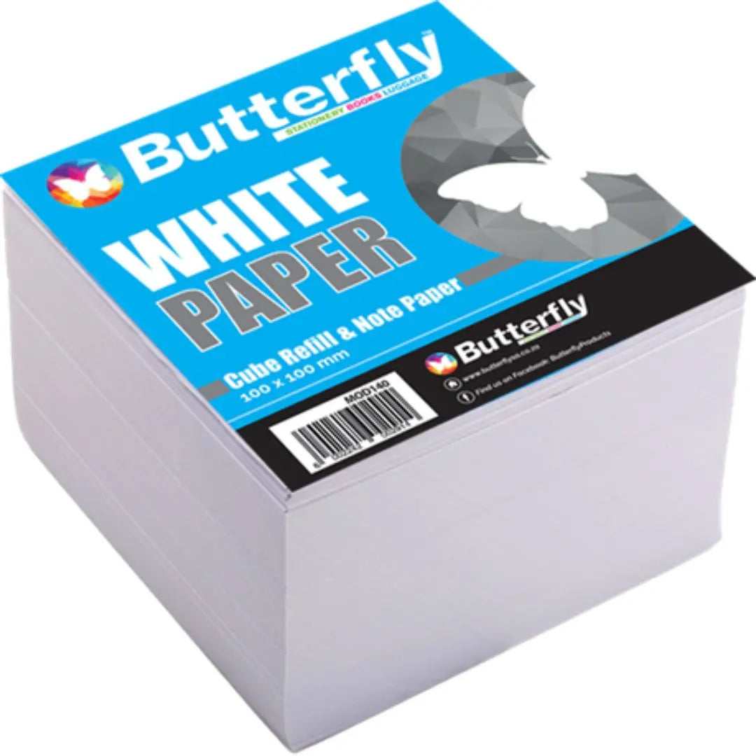 Butterfly Cube Refill and Note Paper Assorted Honey Bee
