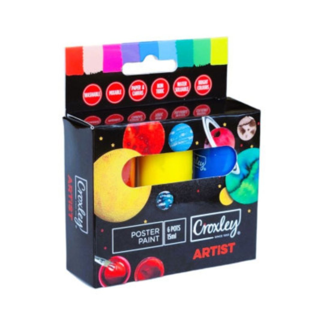 Croxley Poster Paints Set of 6