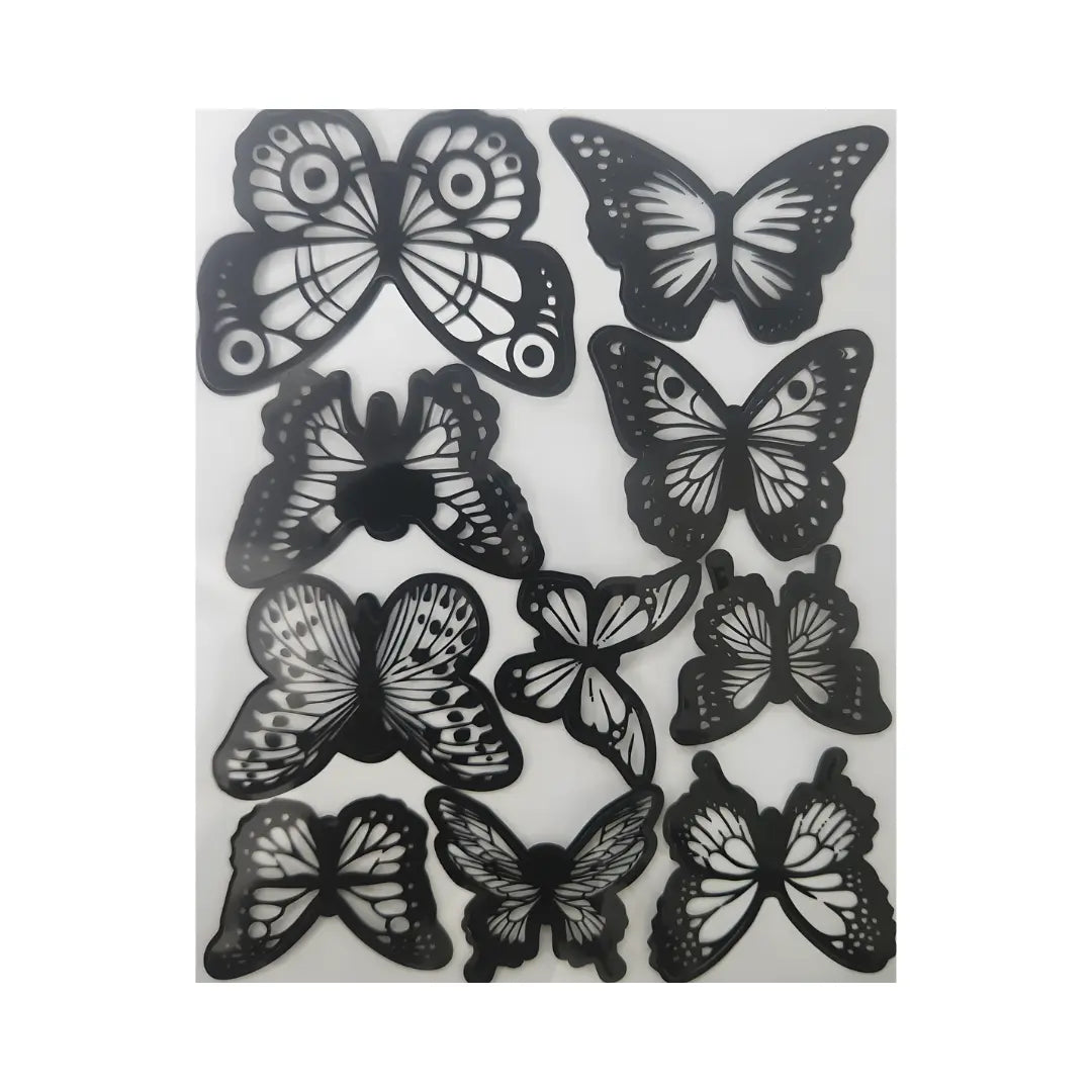 Butterfly 10 piece Decorations - Black Honey Bee Online