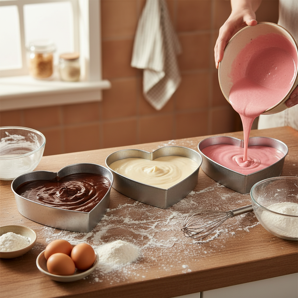 Cake Pan Heart Shaped Assorted Sizes