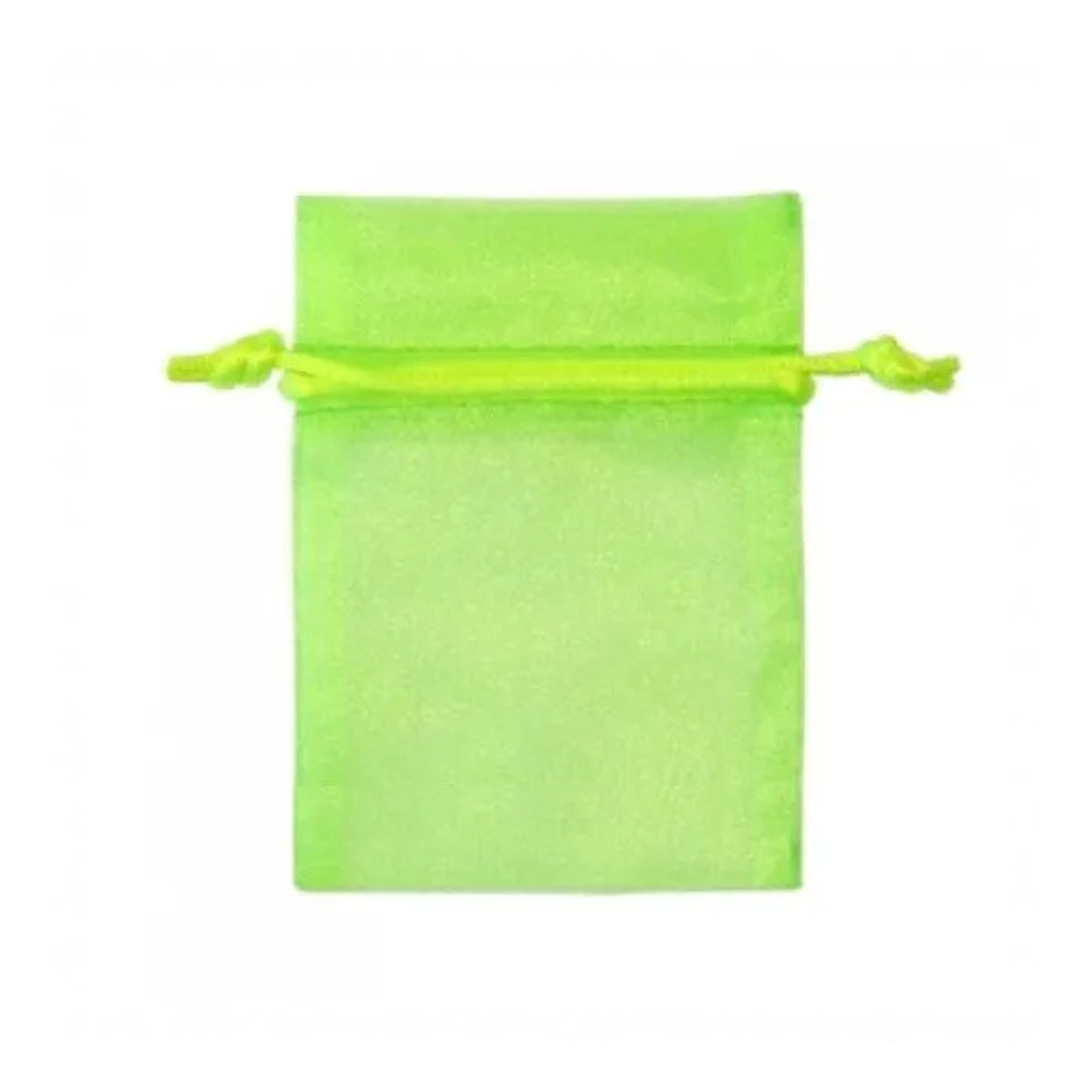 Organza Bag - Lime Green