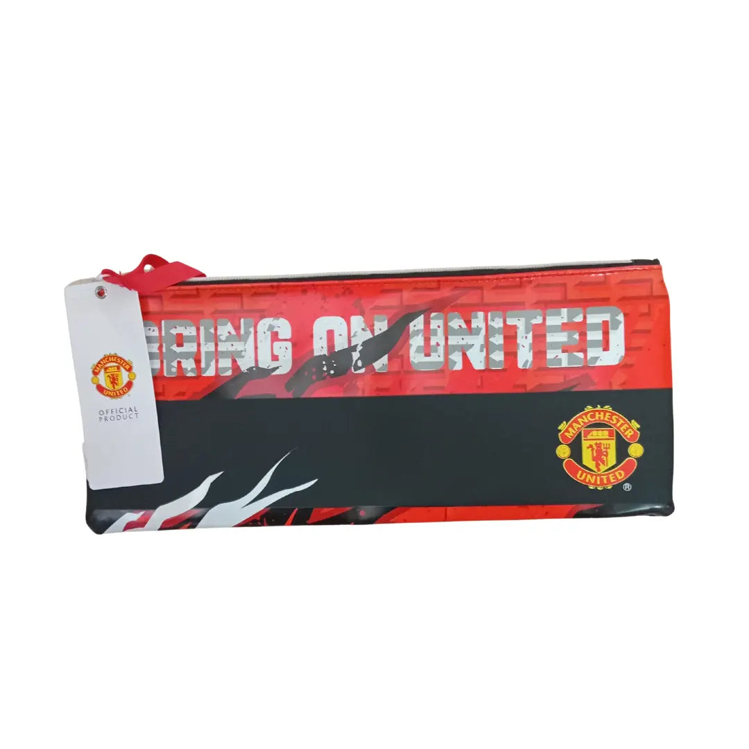 Manchester United Pencil Case - Red & Black (33cm) BUTTERFLY