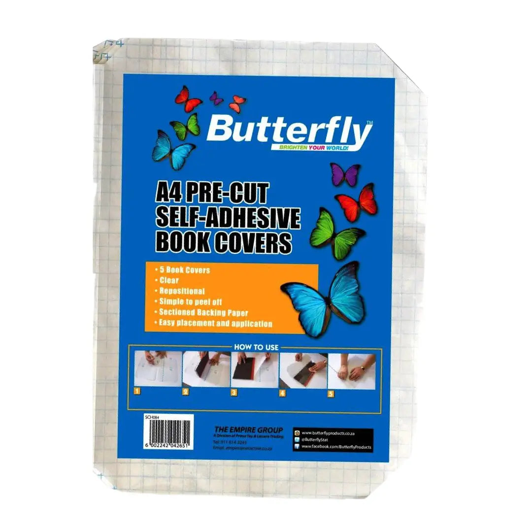 Butterfly A4 Pre-Cut Self Adhesive Book Covers Honey Bee