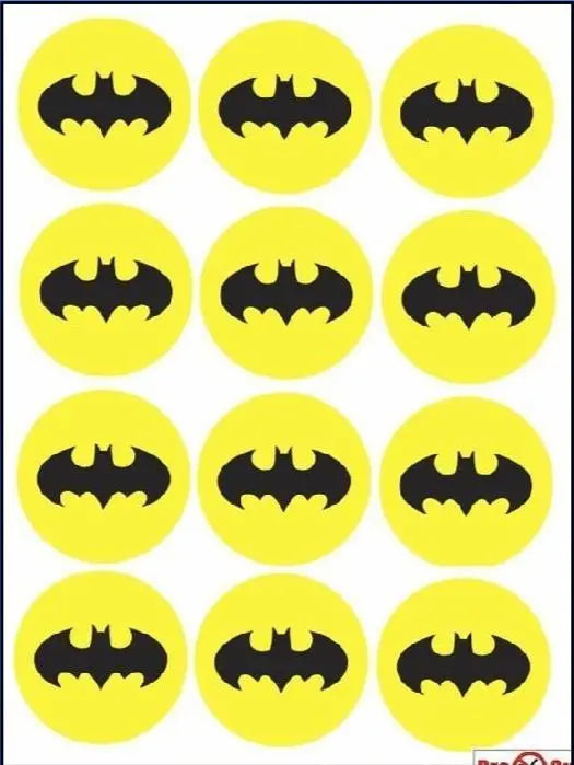 Edible Print - Batman, Cupcakes Honey Bee