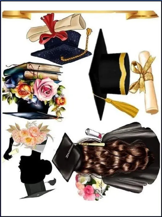 Edible Print - Graduation Honey Bee