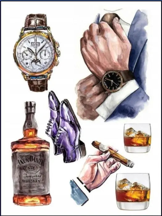 Edible Print - Men, Jack Daniels Honey Bee