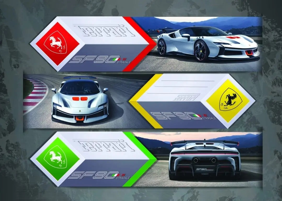 A4 Precut Book Covers - Farrari SF90 Honey Bee Online