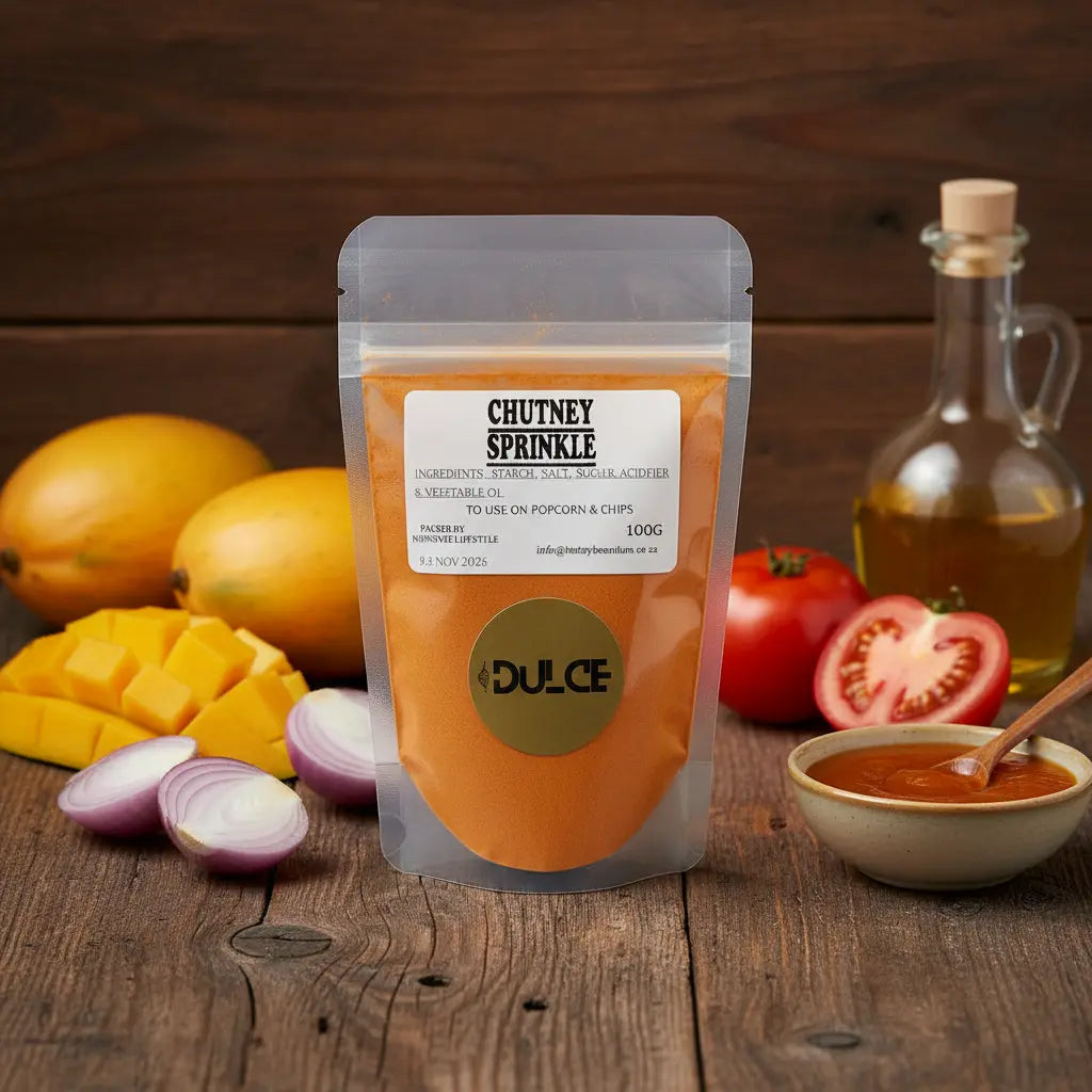 Chutney Sprinkle Spice – Popcorn & Chips Seasoning, 100g Honey Bee Online