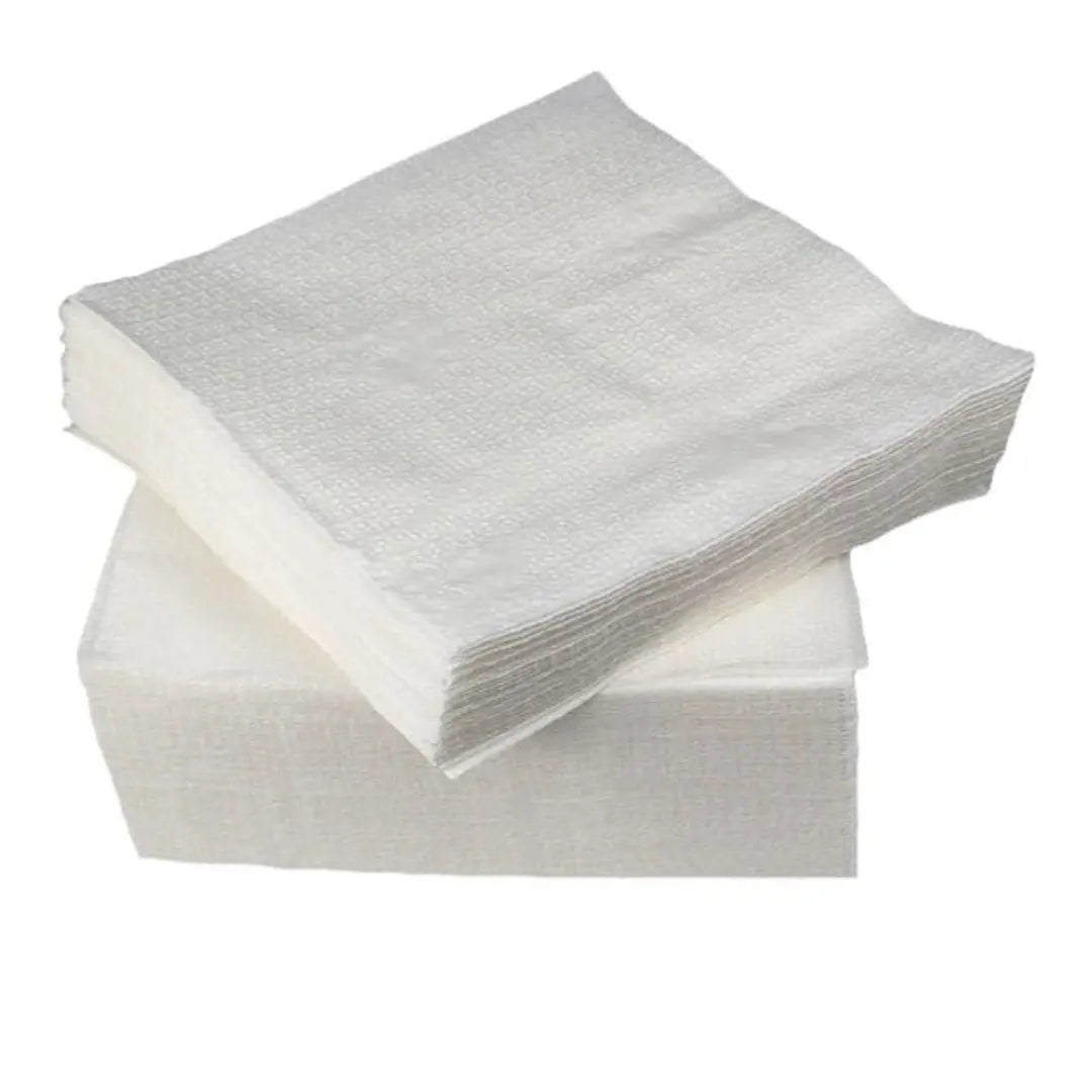 Serviettes - White, 2 ply, 50s Honey Bee Online