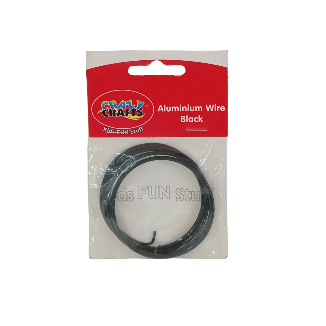 Crazy Crafts Aluminium Wire - Black