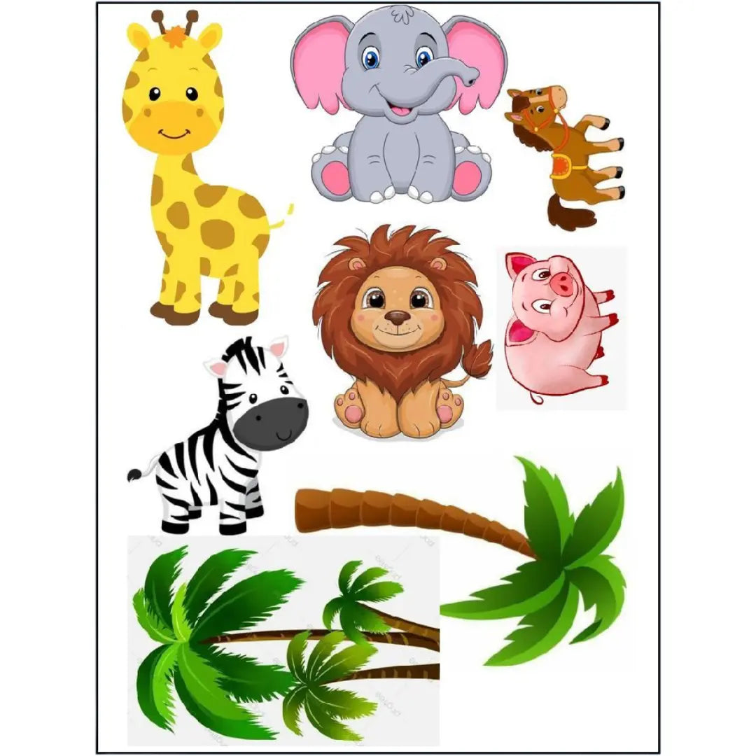 Edible Print - Jungle Animals Honey Bee