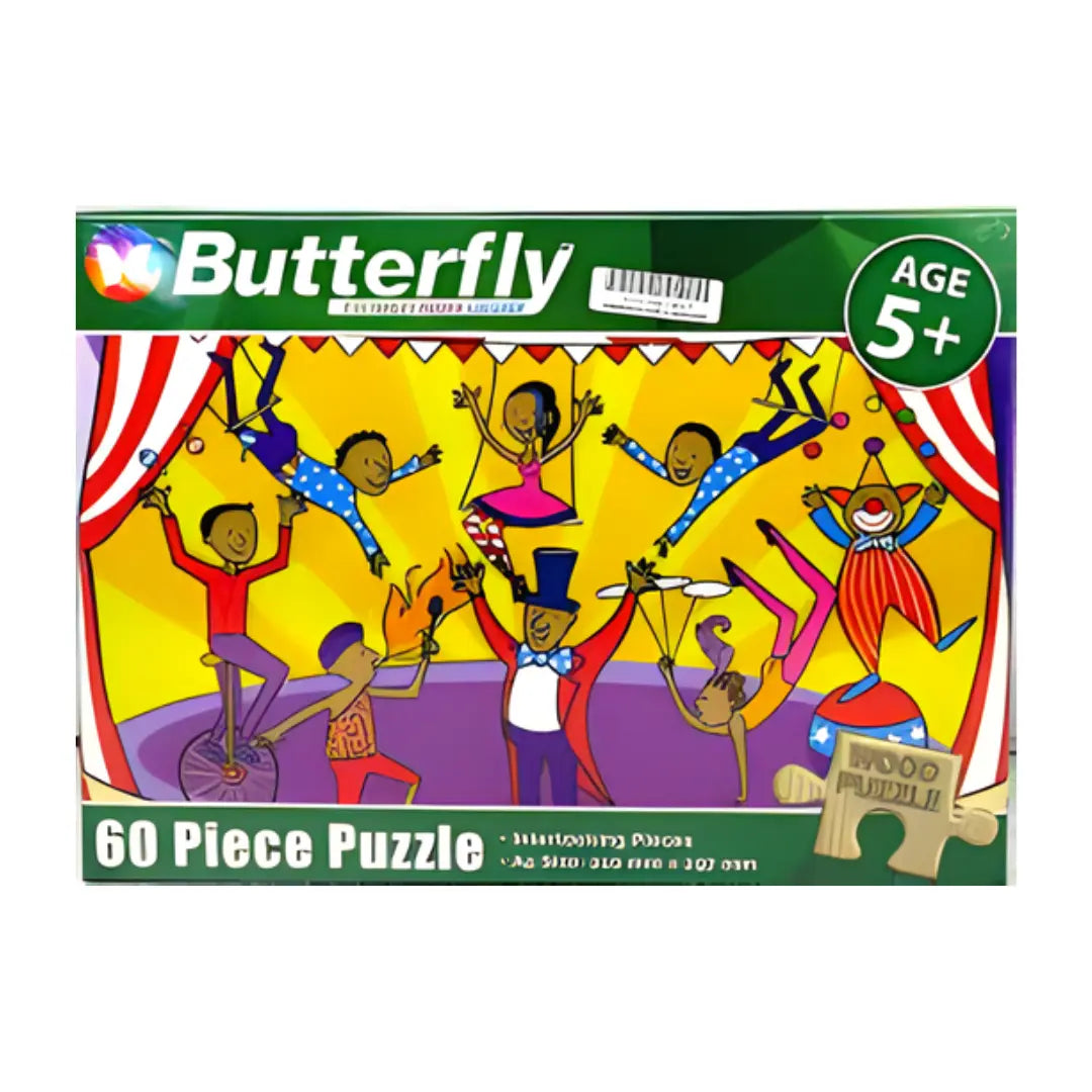 At The Circus Wooden Puzzle 60pcs BUTTERFLY