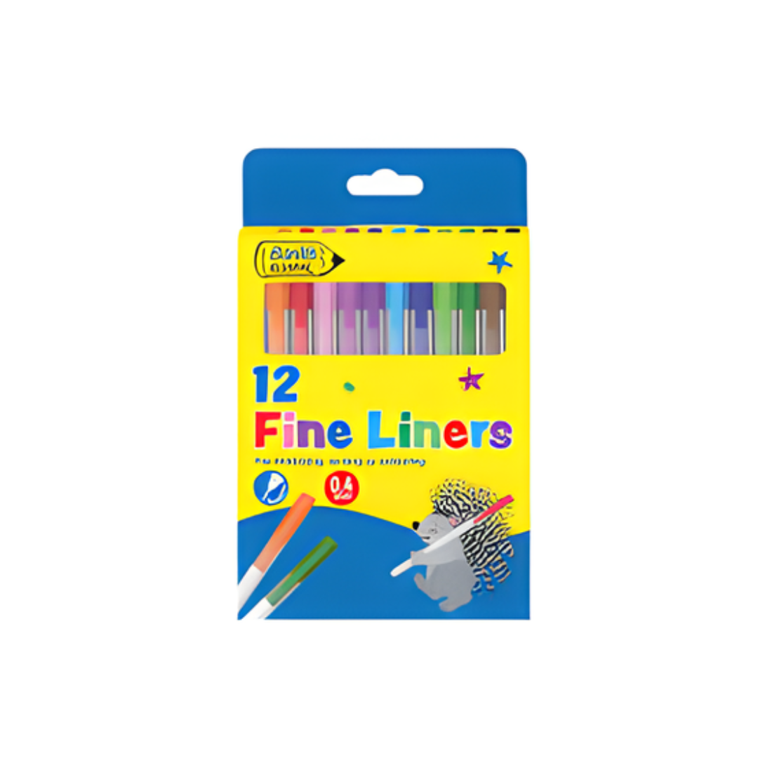 Bantex Fine Liner Pens- 12s
