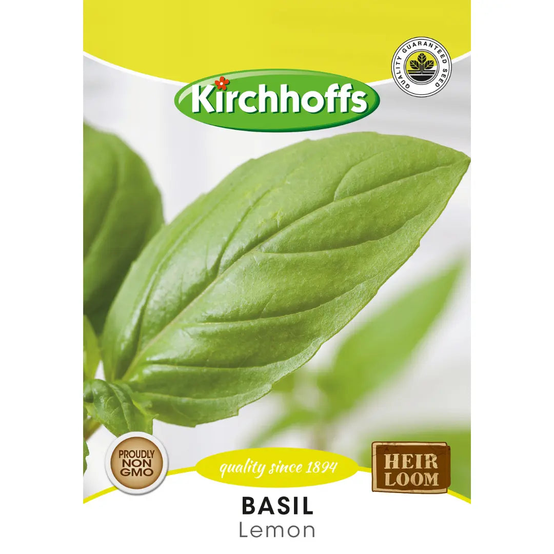 Basil (Lemon) - Kirchhoff Seeds, Herbs Honey Bee Online