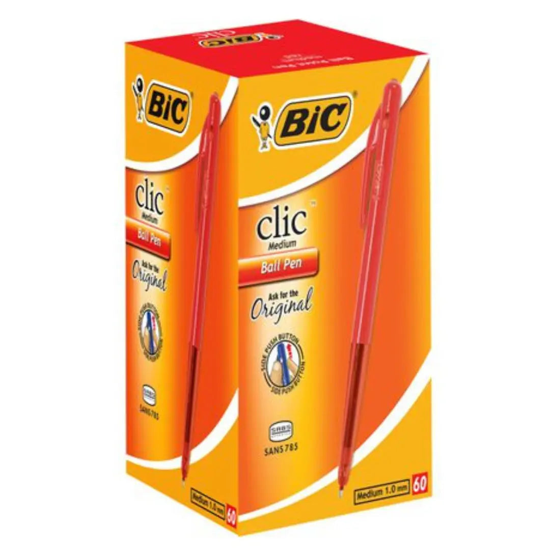 BIC Click Medium Point Pen - Box - Black/ Blue / Red Honey Bee Online