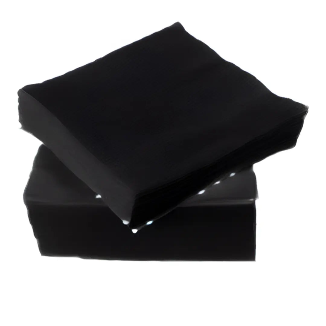 Serviettes - Black, 2 ply, 50s Honey Bee Online