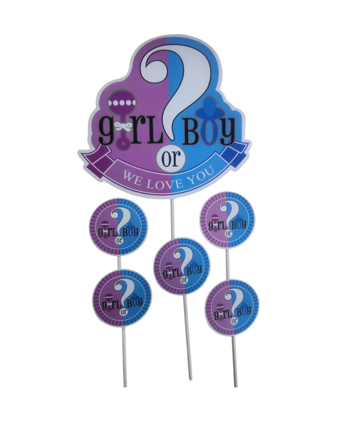 Character Cake toppers - 8/6 Piece