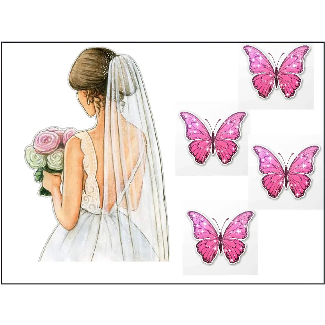Edible Print - Bride Honey Bee