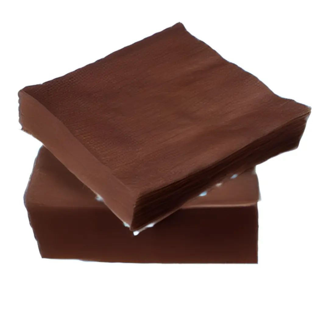 Serviettes - Brown, 2 ply, 50s Honey Bee Online