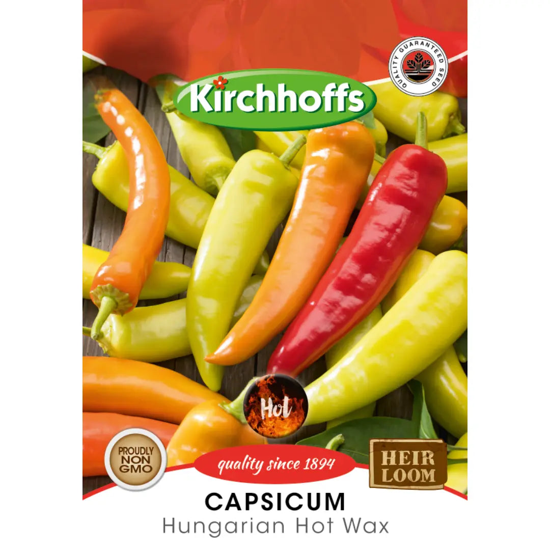 Capsicum (Hungarian Hot Wax) - Kirchhoff Seeds, Vegetables Kirchhoffs