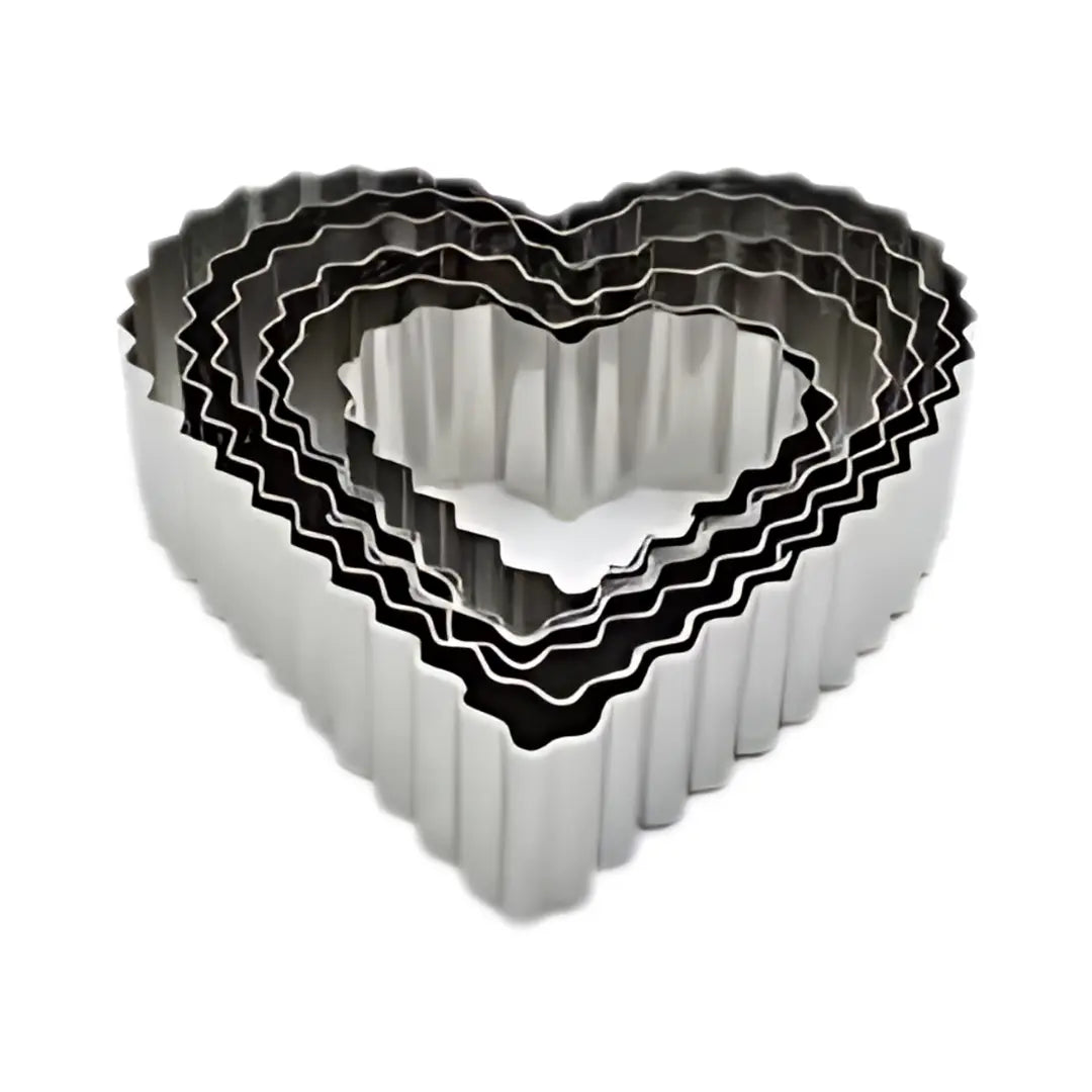 Cookie Cutter Set S/Steel Heart - 5's Honey Bee Online