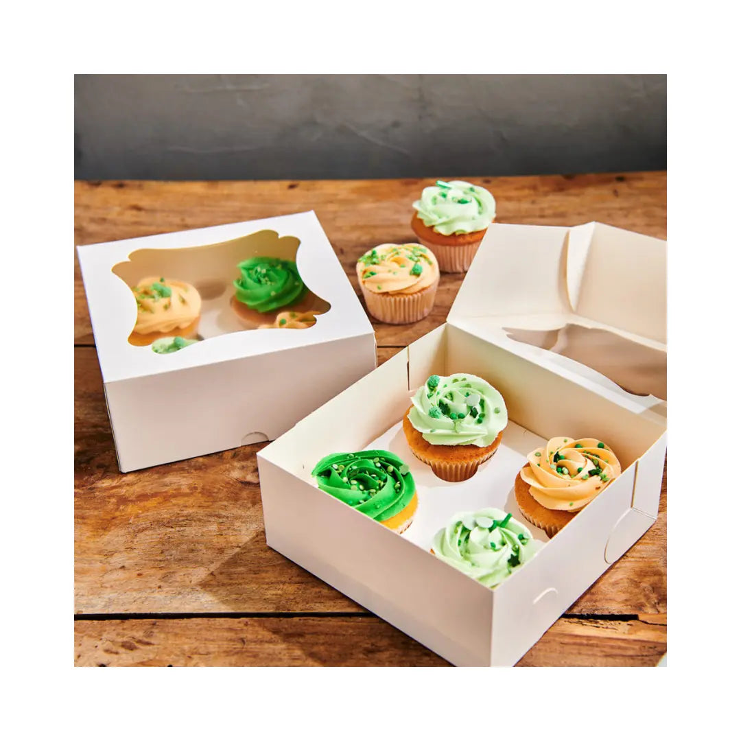 Muffin (cupcake) Box - Holds 4 Honey Bee