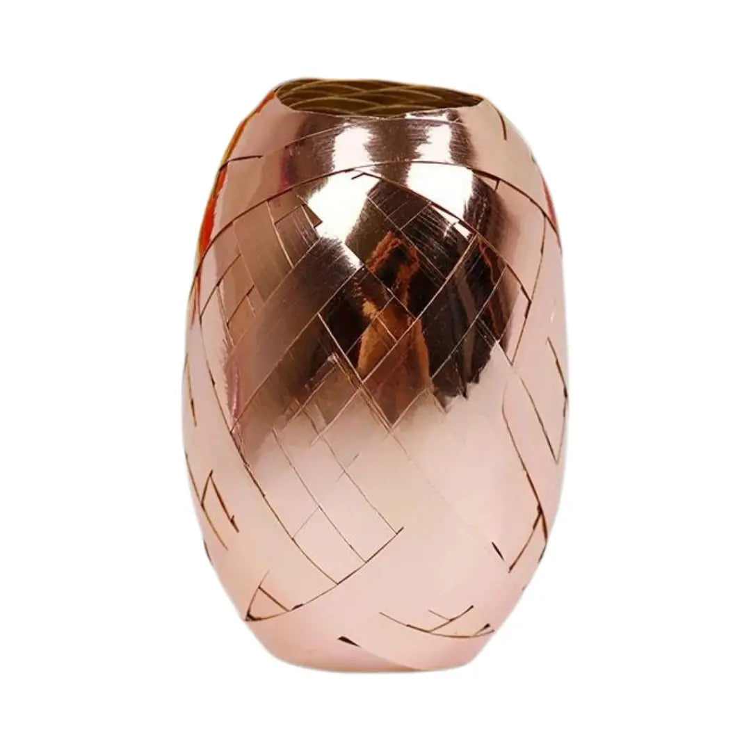 Bobbin Metallic Ribbon - Poly Ribbon, Rose Gold, 20m Upikit