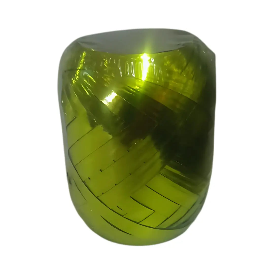 Bobbin Metallic Ribbon - Poly Ribbon, Neon Yellow, 20m Upikit