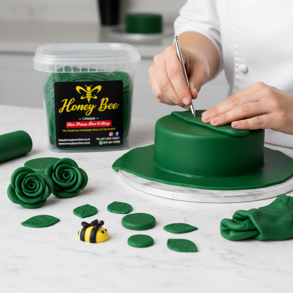 Premium Coloured Fondant – Green, Assorted Sizes