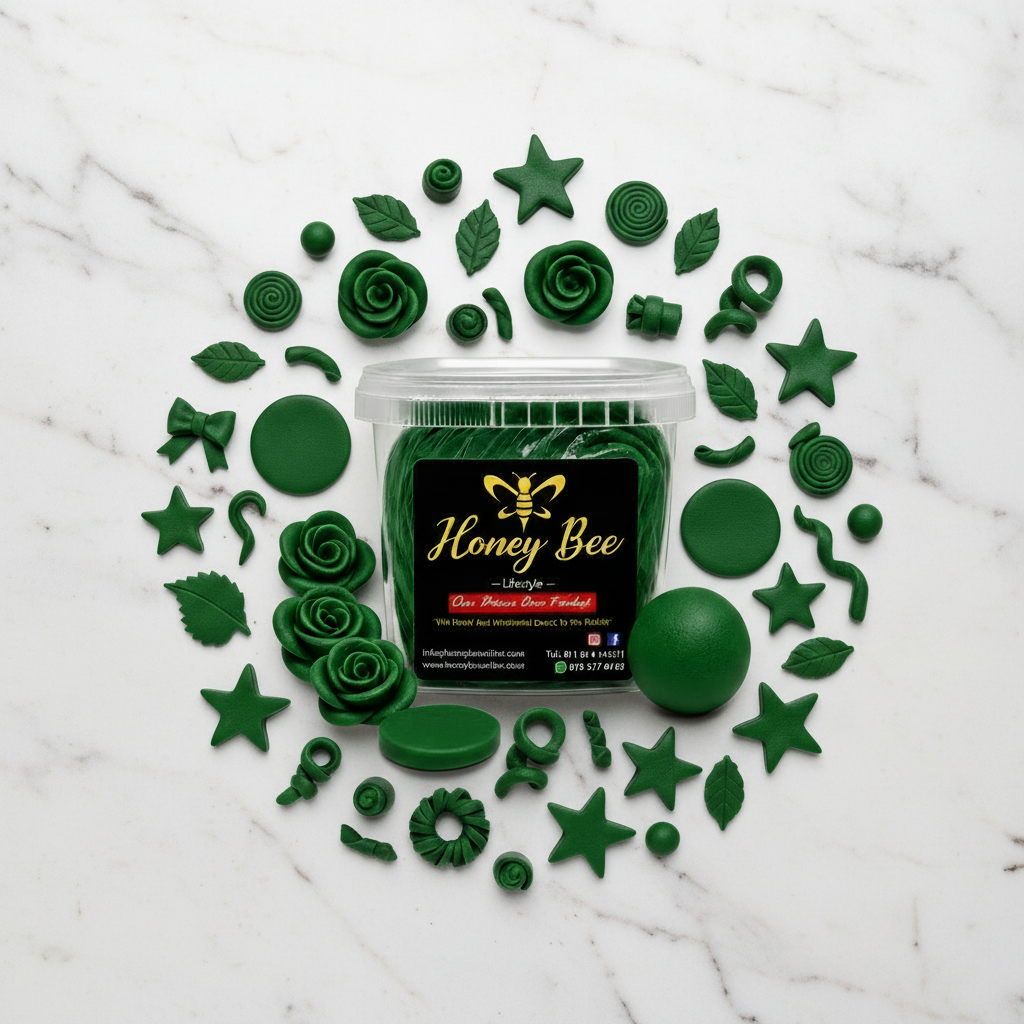 Premium Coloured Fondant – Green, Assorted Sizes