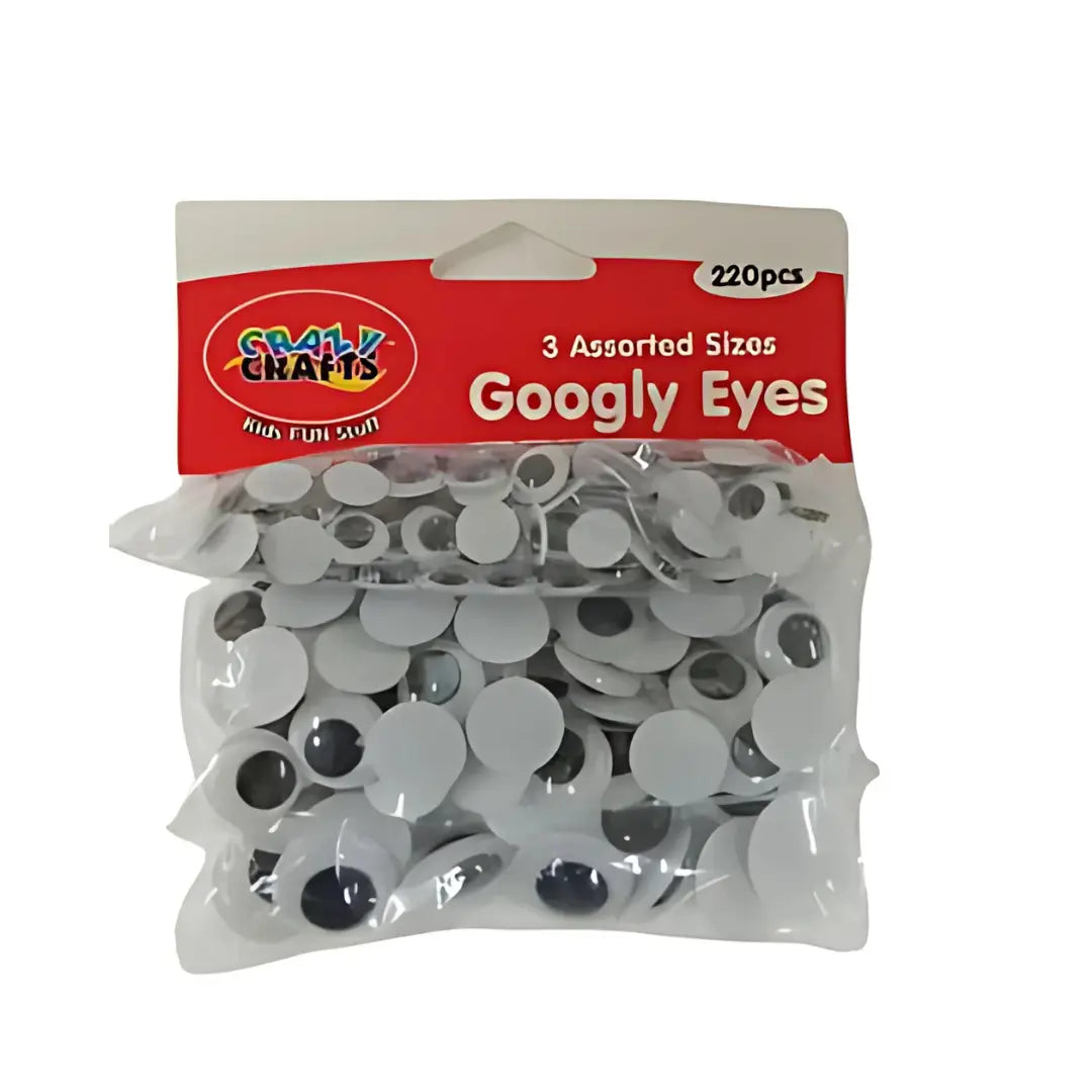 Crazy Craft Googly Eyes – Assorted Sizes (Pack of 3) Honey Bee