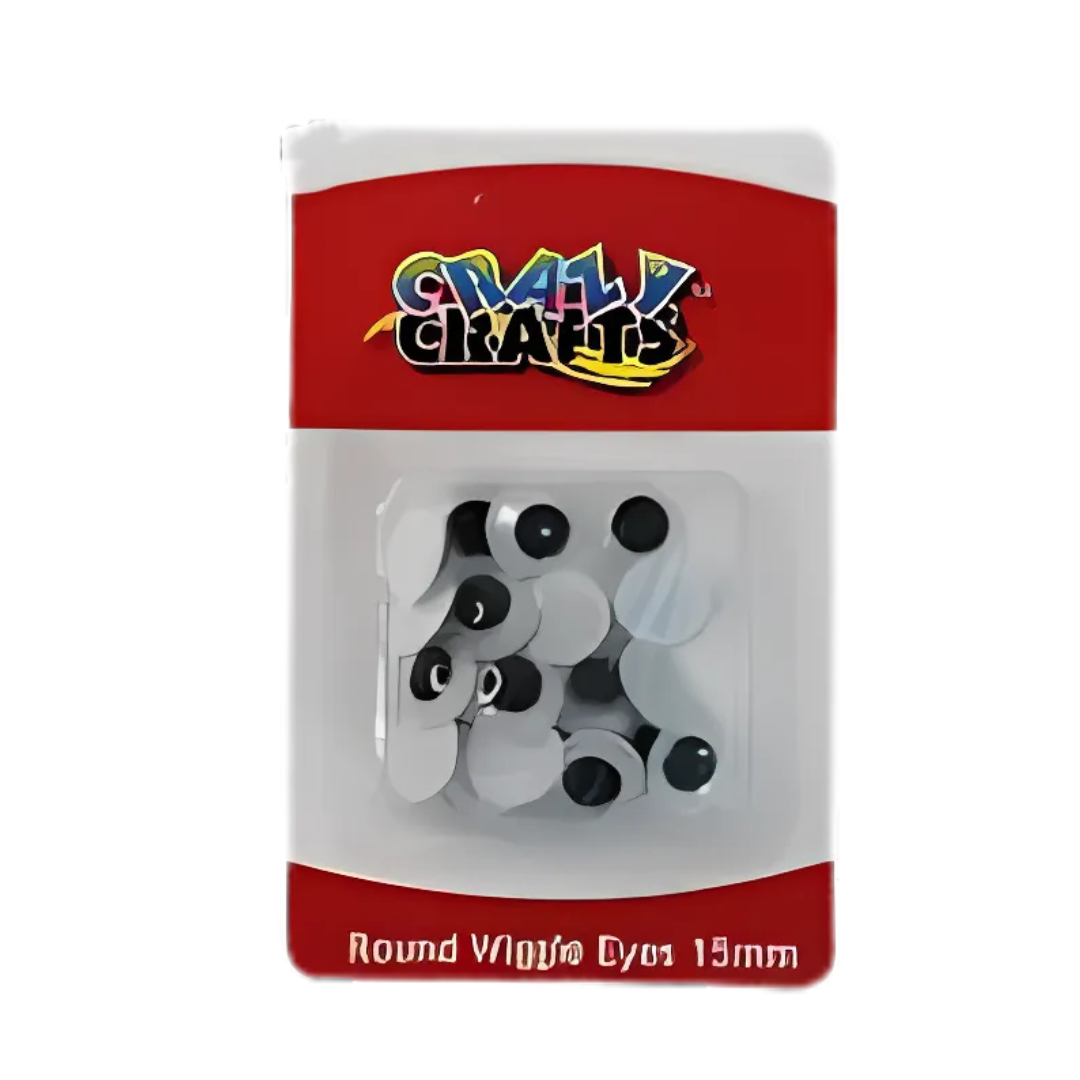 Crazy Craft Googly Eyes - 15mm