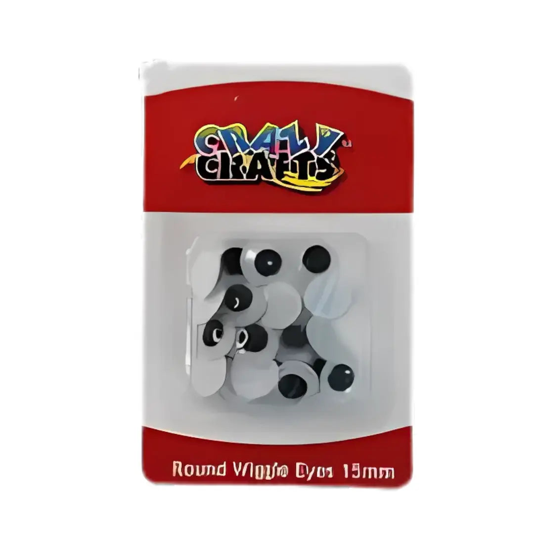 Crazy Craft Googly Eyes - 15mm Honey Bee