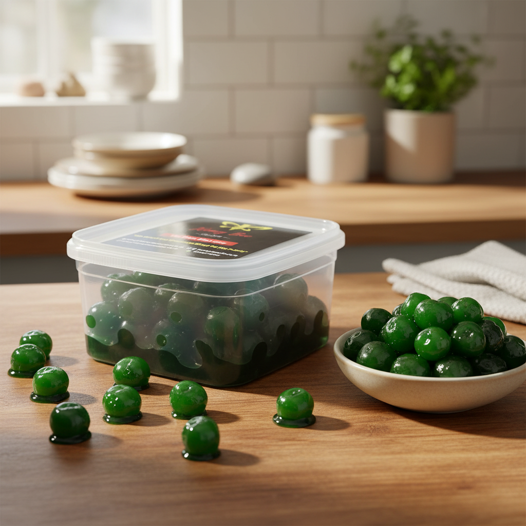 Green Glazed Cherries Fruit Topping - Assorted Sizes