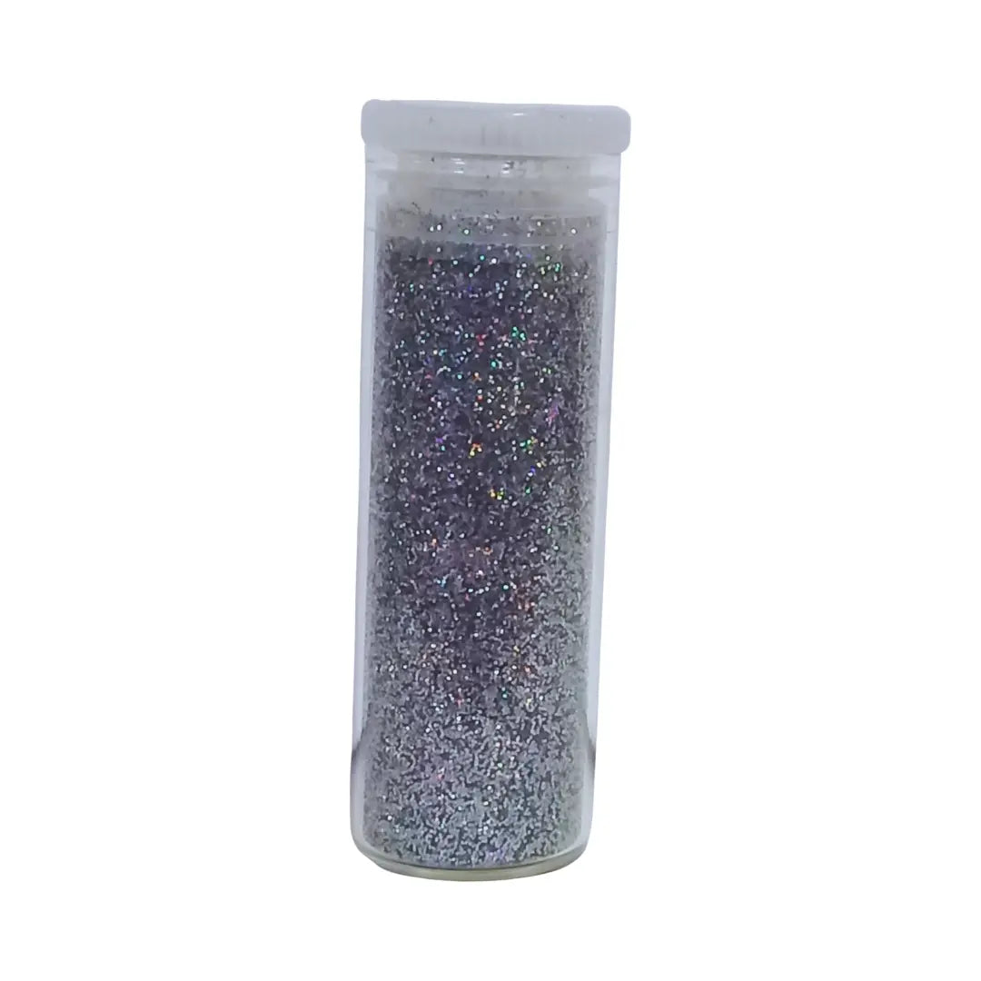 Edible Glitter Vial - Holographic Silver Honey Bee