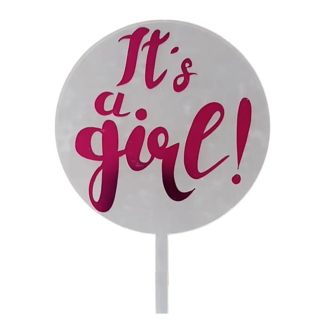 Cake Toppers or Baby Shower Cakes - Acrylic, Oh Baby, Mom To Be, Its a Boy, Its A Girl Honey Bee