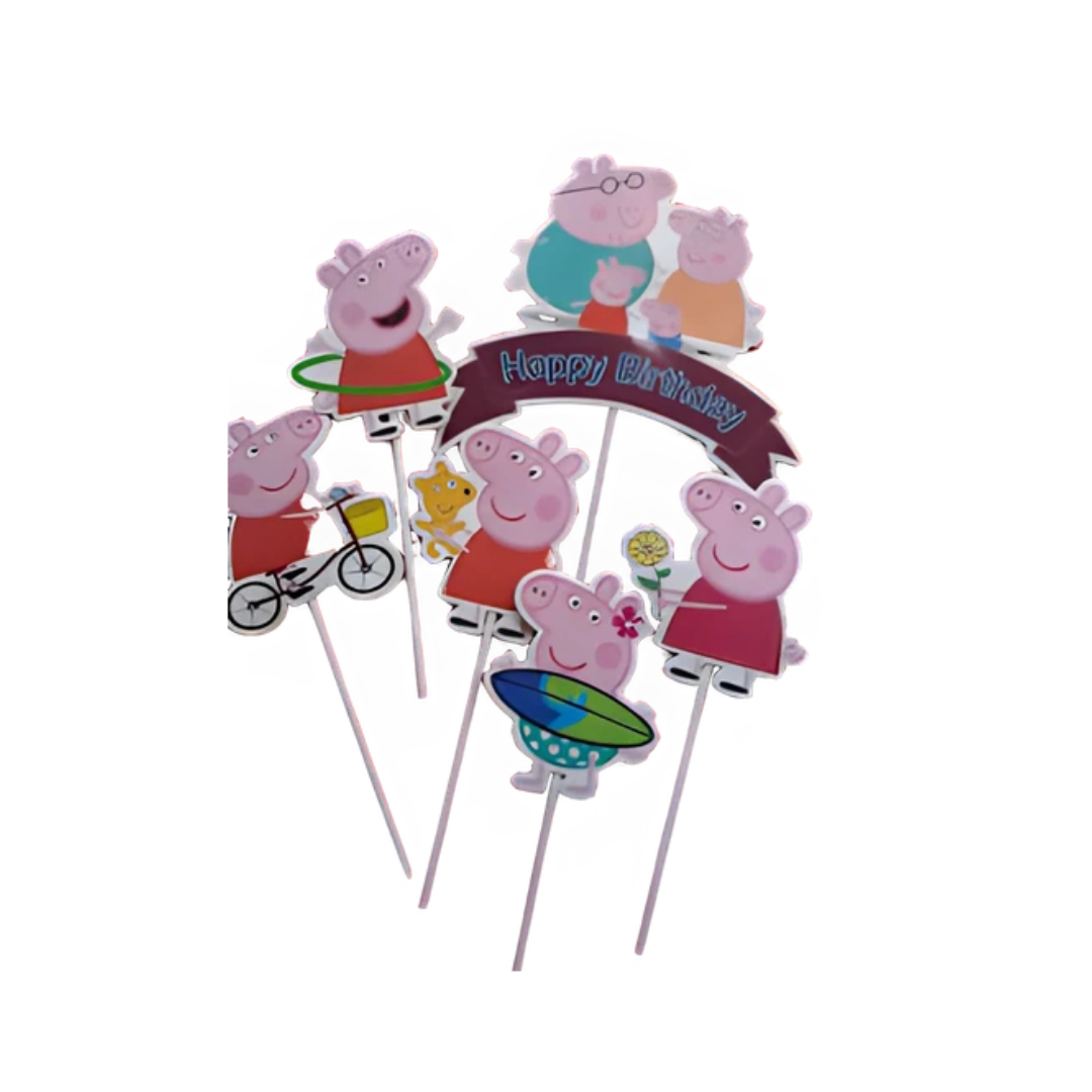 Character Cake toppers - 8/6 Piece