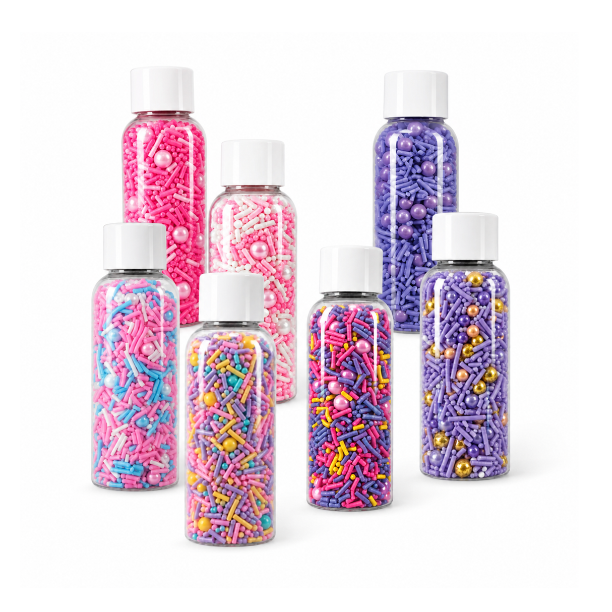 Mixed Vermicelli – Pink & Purple Sprinkle Mix