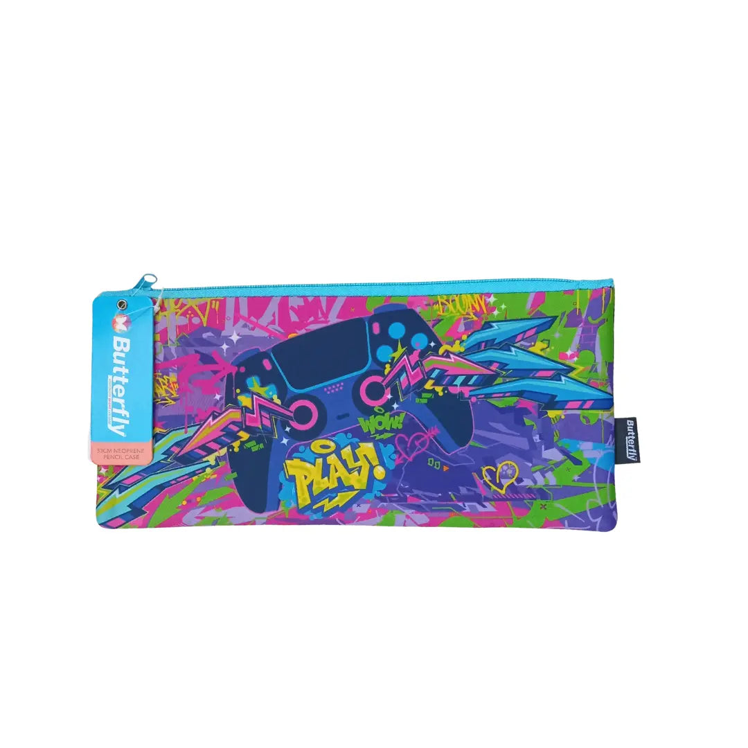 Butterfly Pencil Case - Play Station Remote, (33cm) BUTTERFLY