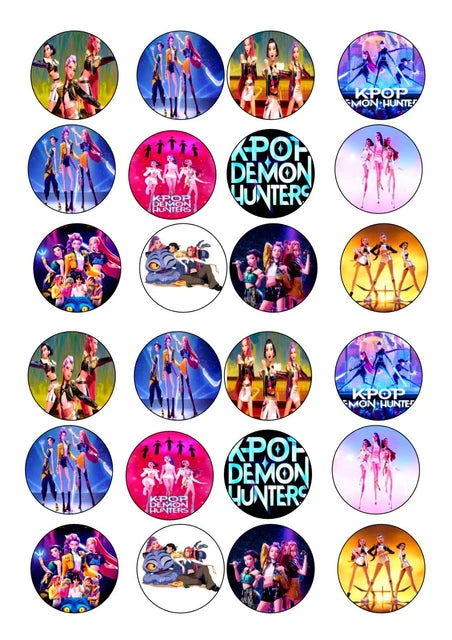 Edible Print - K-Pop Demon Hunters Cupcakes 24s