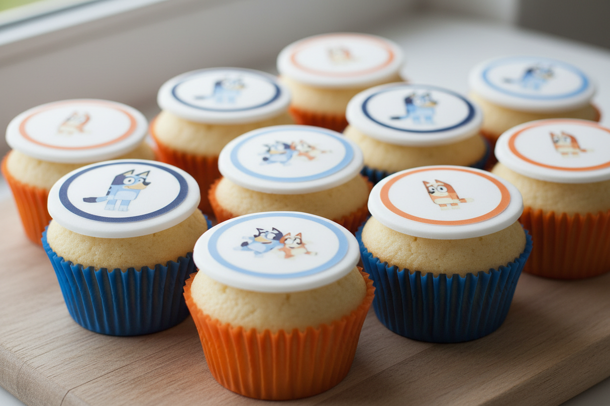 Edible Print - Bluey, Cupcakes, 12s