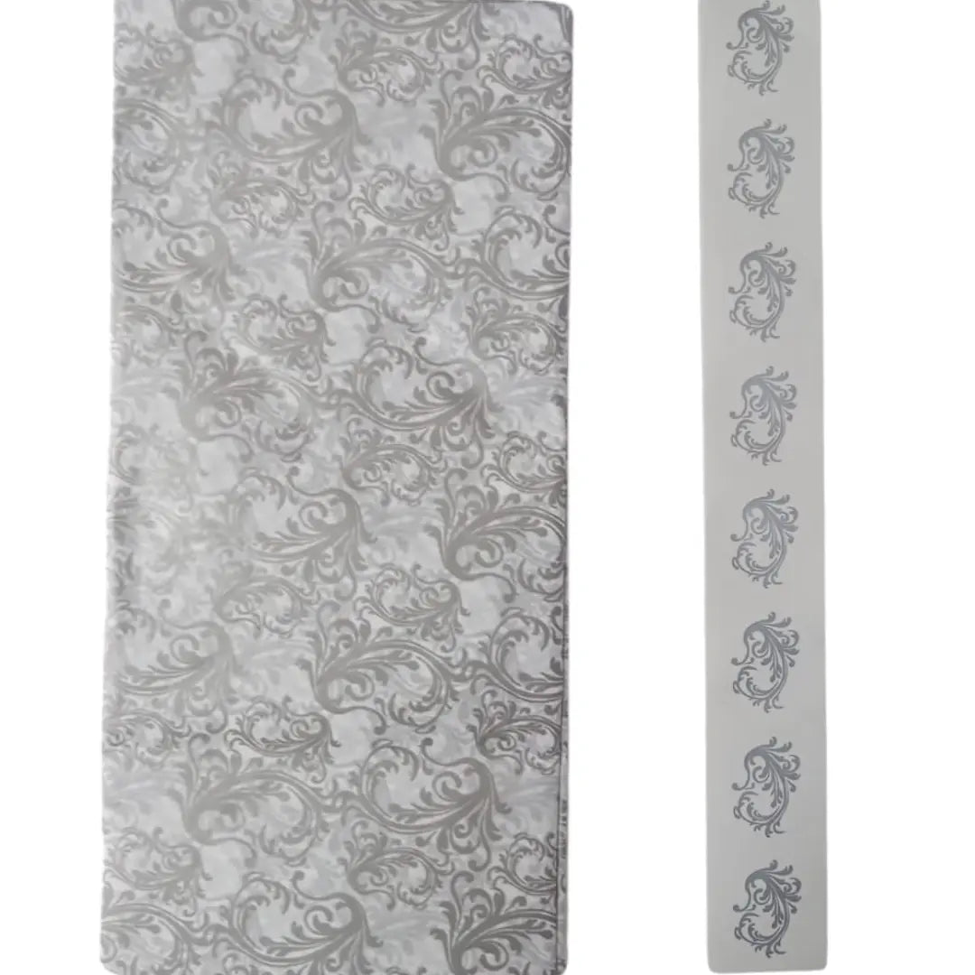 Tissue Paper - Silver, Fancy BUTTERFLY