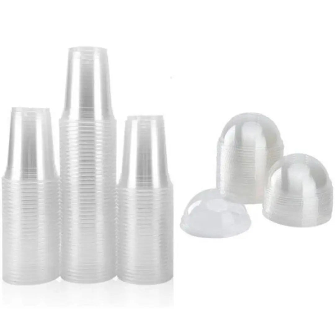 Disposable Smoothie Cups - Plastic, With Lids, 10s Honey Bee Online