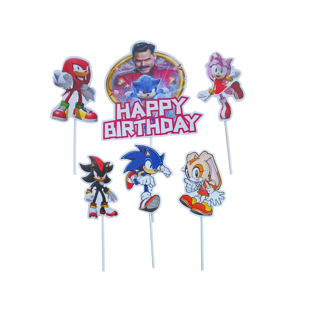 Character Cake toppers - 8/6 Piece