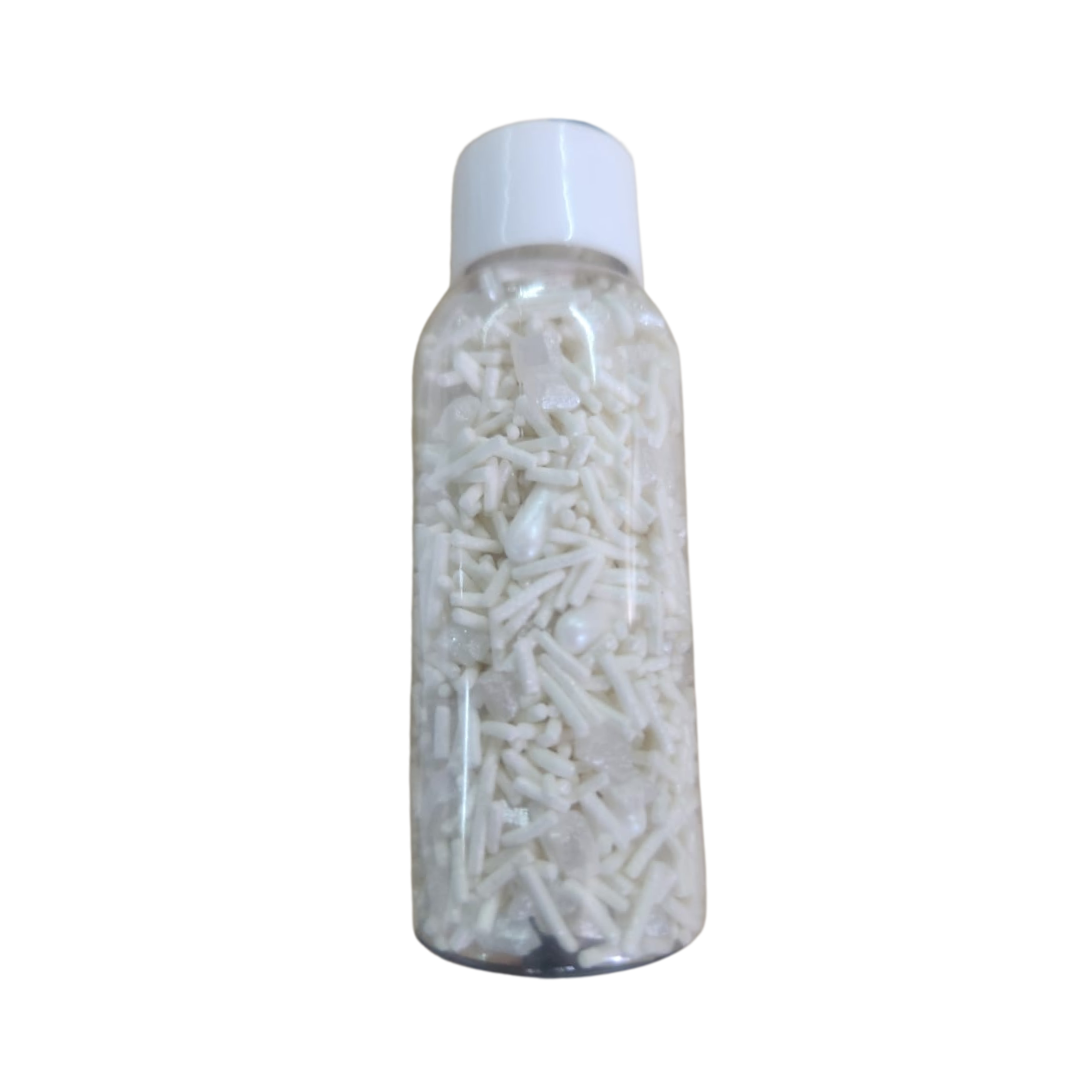 Mixed Sprinkles/ Vermicelli - Assorted White