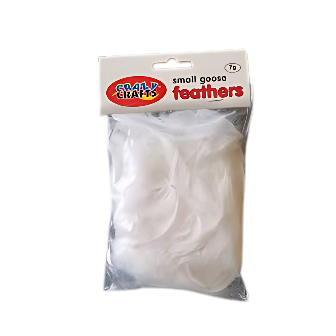 Crazy Crafts White Feathers 7g