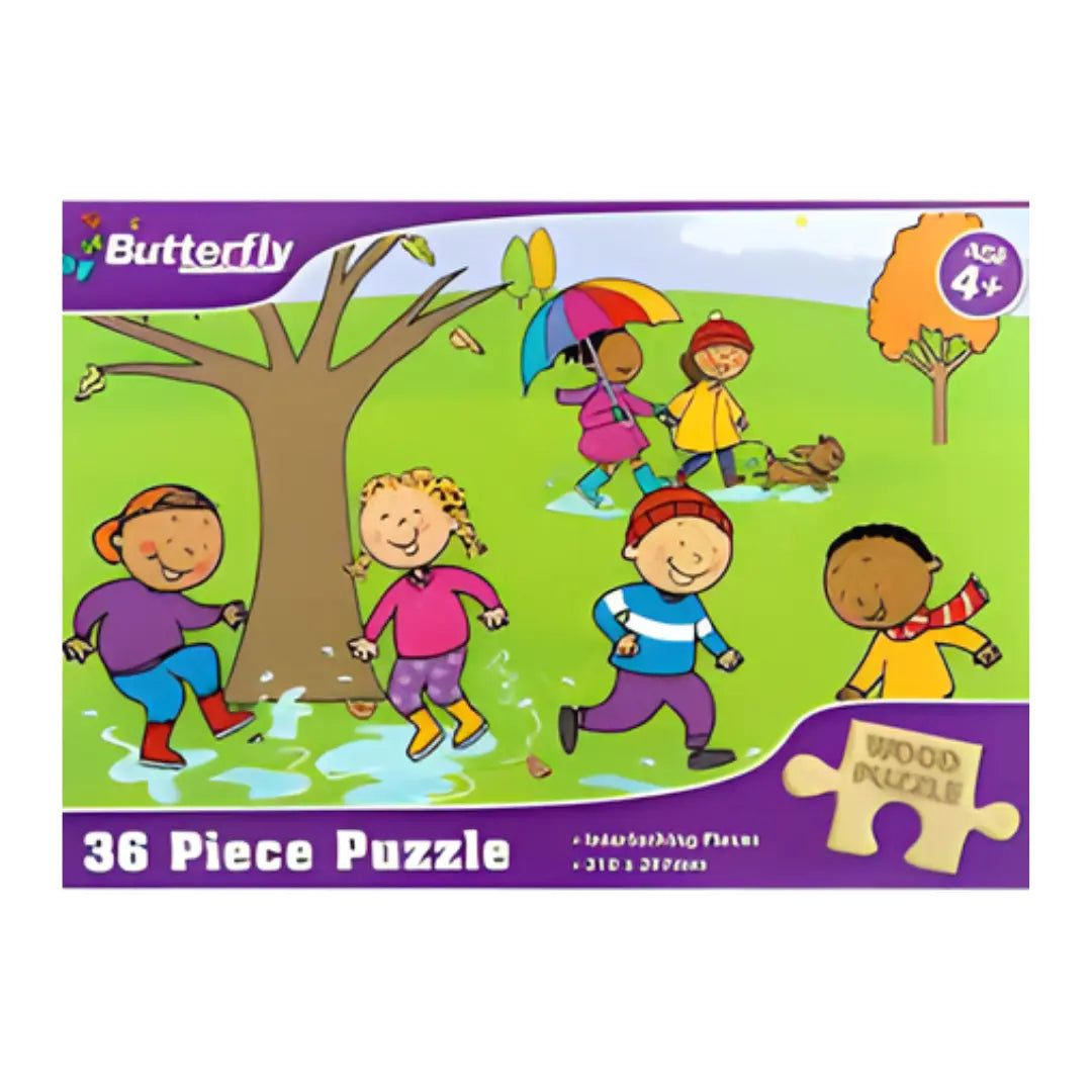 Winter Wooden Puzzle 36pcs BUTTERFLY