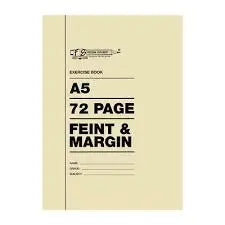 A5 Softcover Feint and Margin 72 Page, Freedom Stationery Honey Bee Online